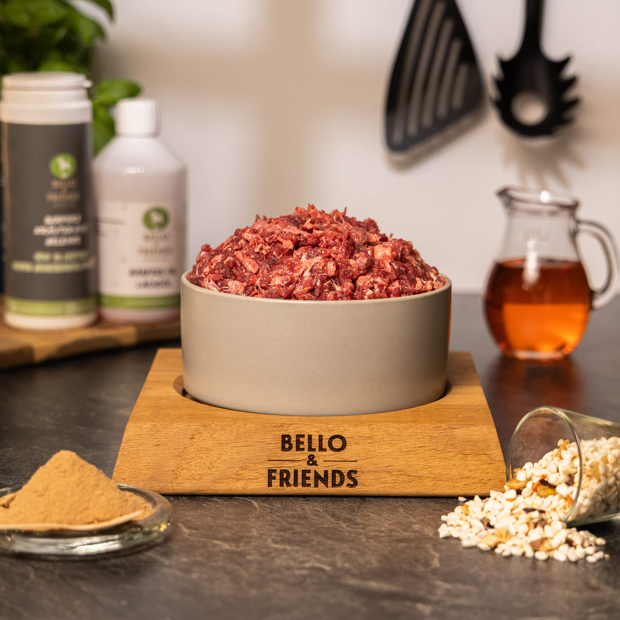 100% Rindermuskelfleisch gewolft