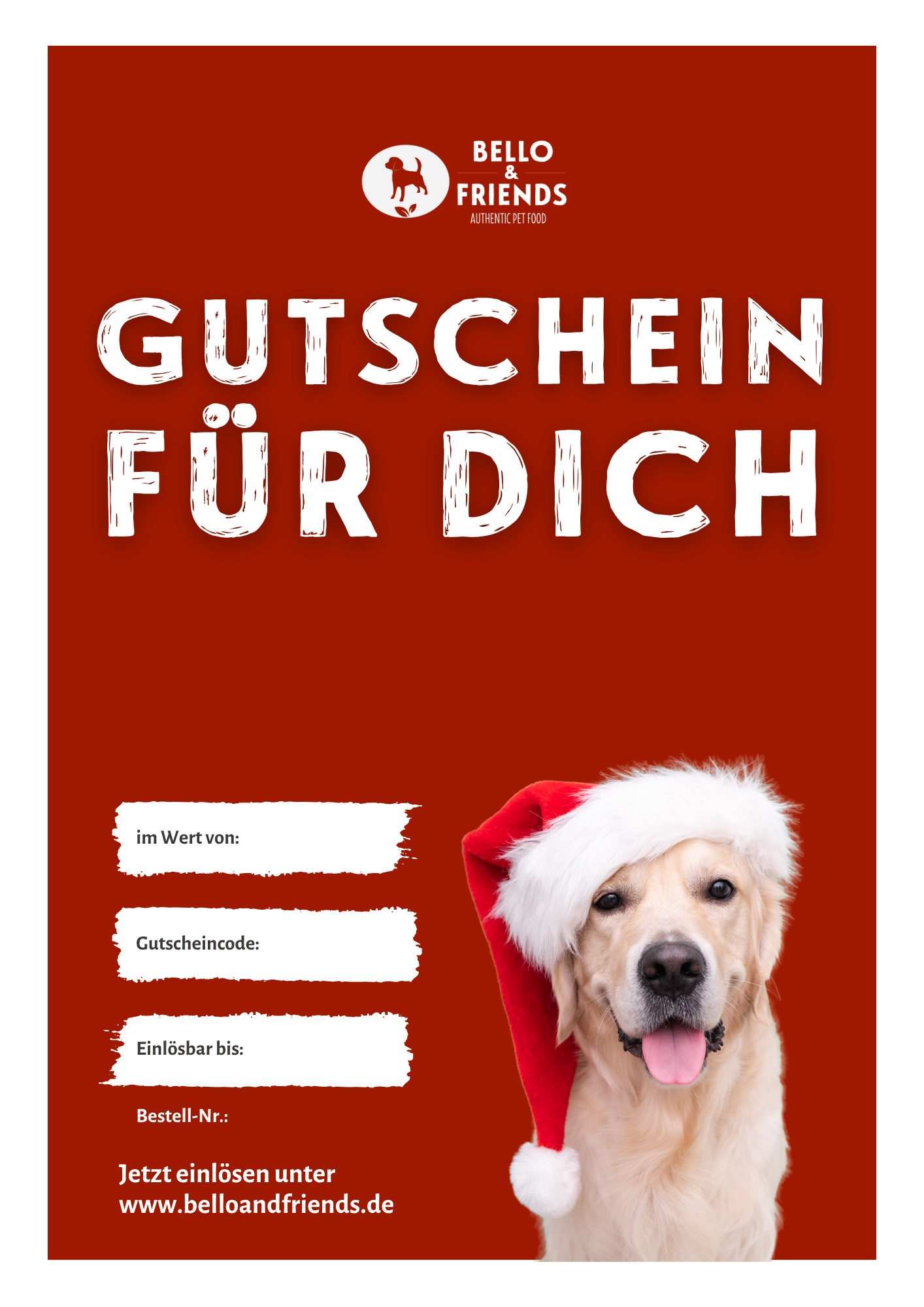 Gutschein 10-150€ Weihnachten