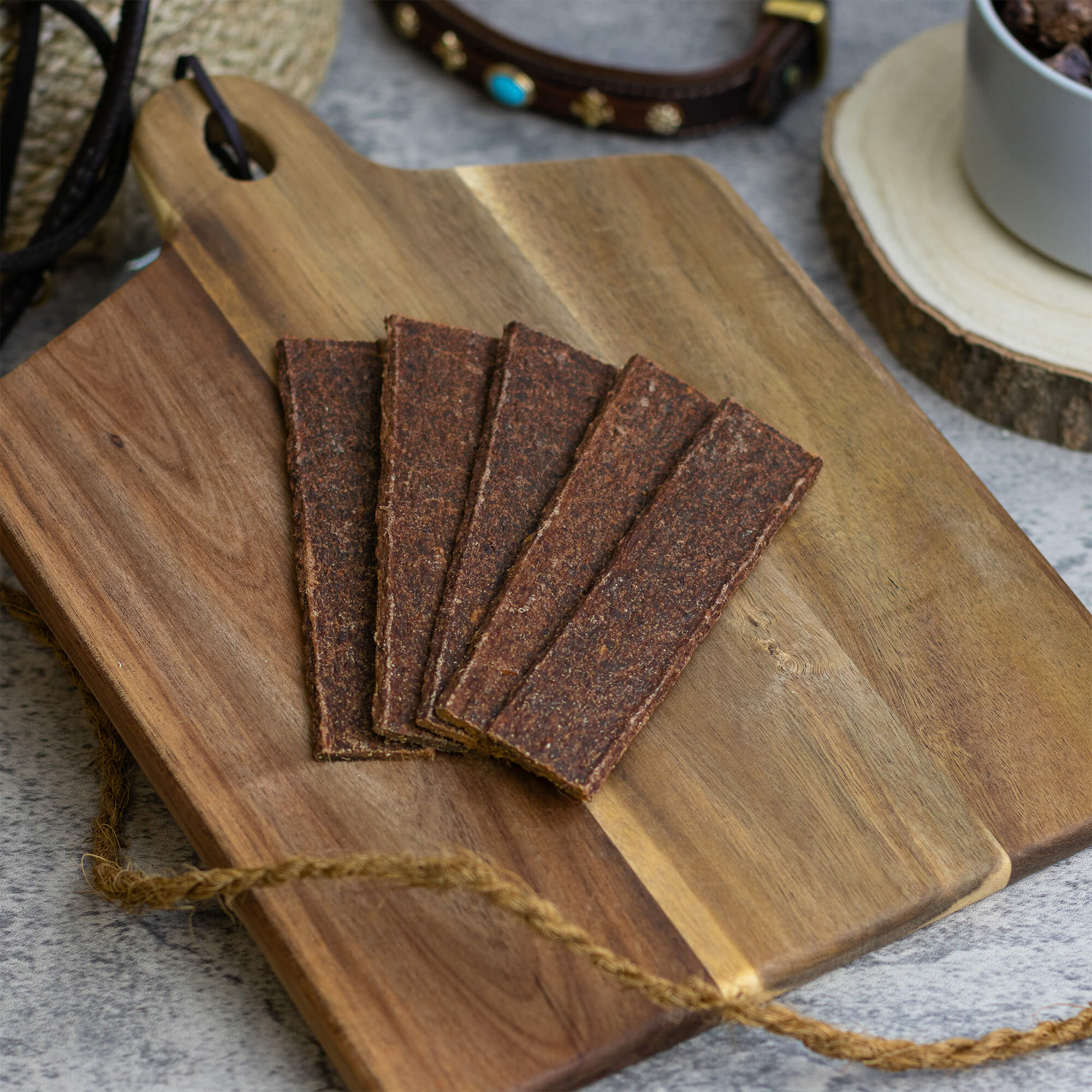 Pferdefleischstreifen getrocknet